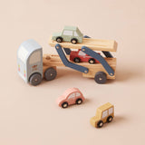 Wooden Transporter Lorry with Vehicles