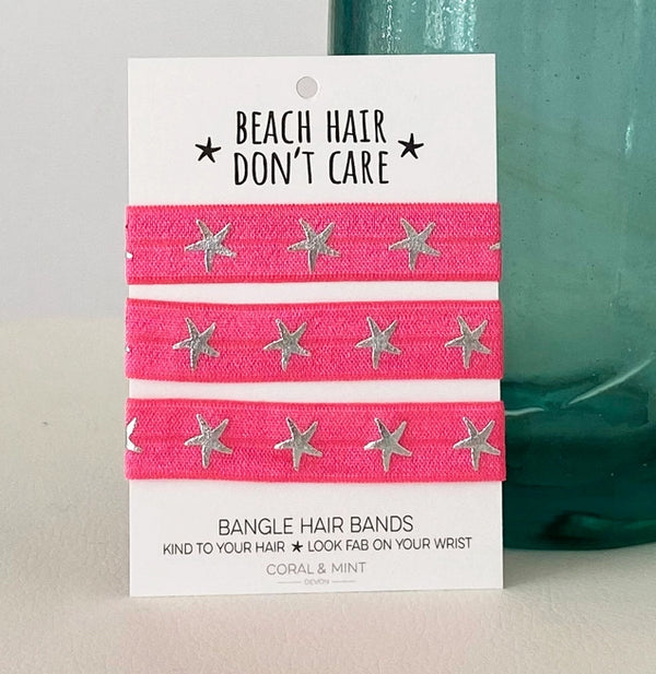 Adult Elastic Starfish Hair Band Set  - 3 pack