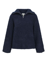 Half Zip Navy Fleece Jumper