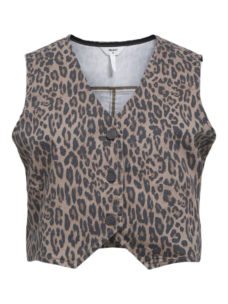 Leopard Print Waistcoat