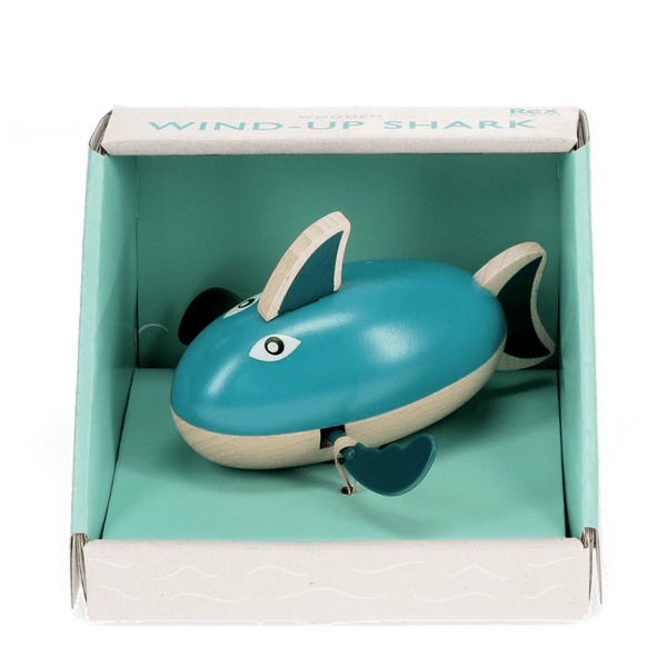 Wooden Wind-Up Bath Toy - Shark