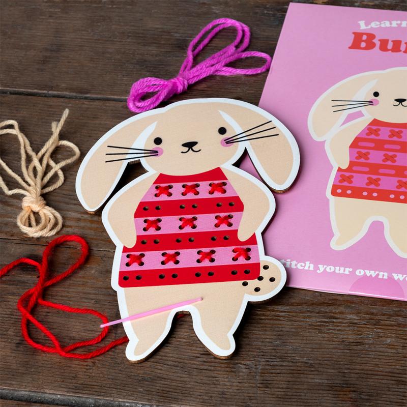 Learn to Sew Wooden Hand Stitch Set - Bunny