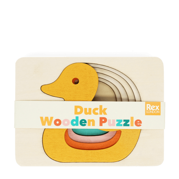 Wooden Layered Puzzle - Duck