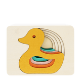 Wooden Layered Puzzle - Duck