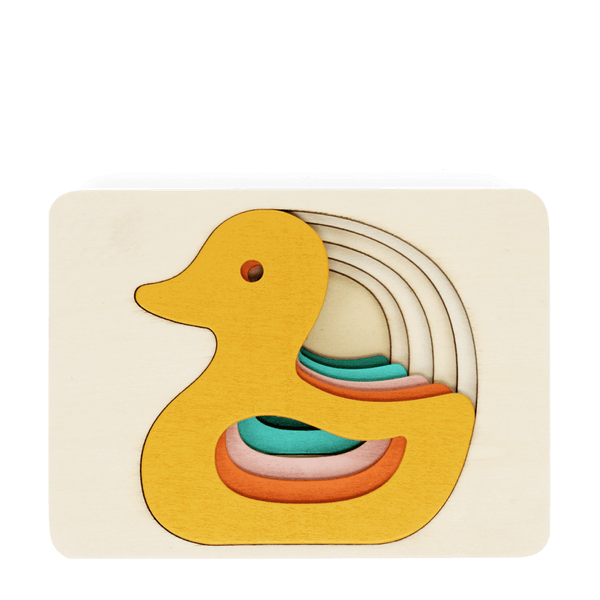 Wooden Layered Puzzle - Duck