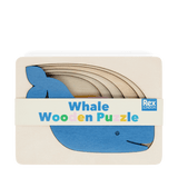 Wooden Layered Puzzle - Whale