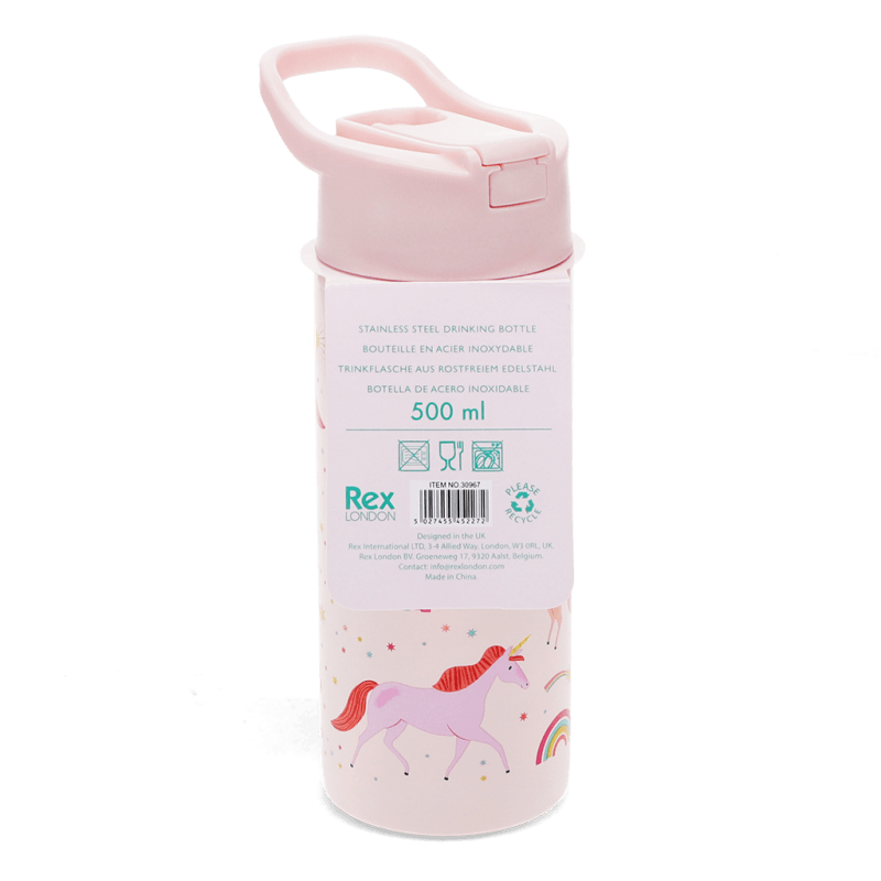 Stainless Steel Kids Water Bottle 500ml - Unicorn