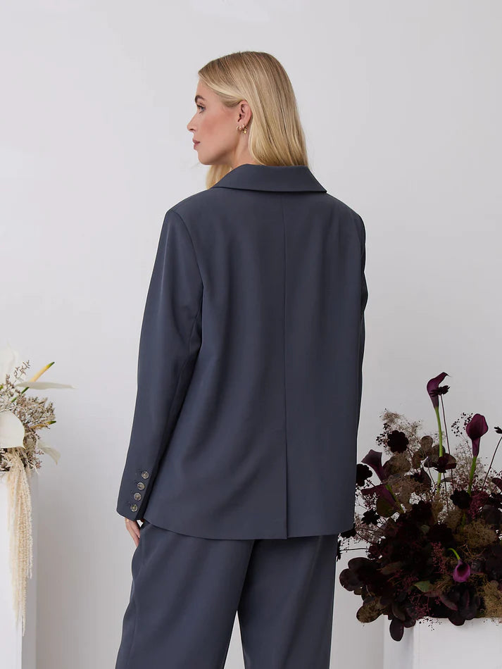 Blazer Jacket in Slate Grey