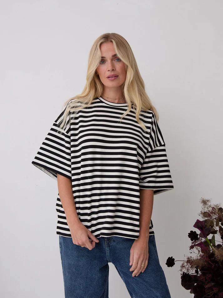 Black & White Stripe Super Soft T-Shirt