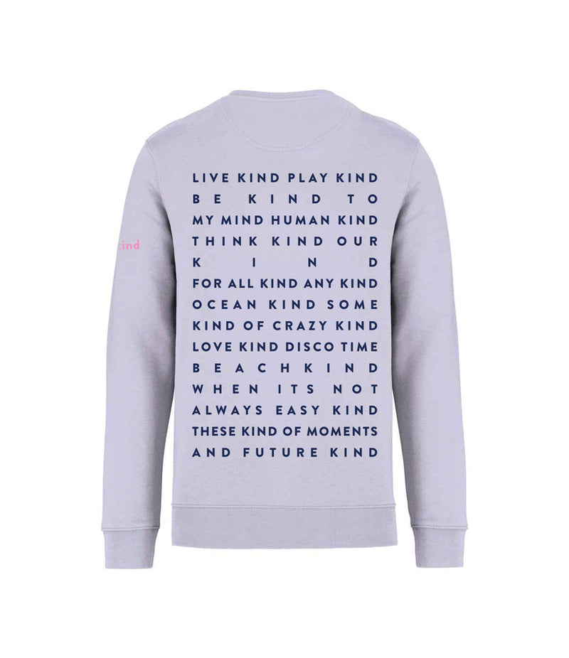 Adults - Lilac Live Kind Mantra Sweatshirt