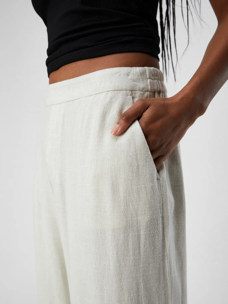 Linen Wide Leg Trousers