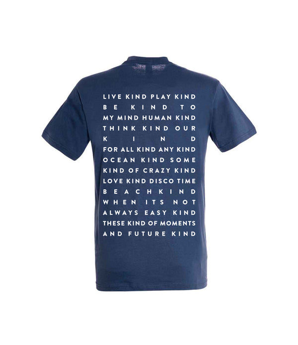 Adults - Live Kind Mantra Navy T-Shirt