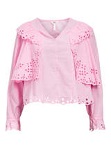 Pink Frosting Frill Collared Shirt