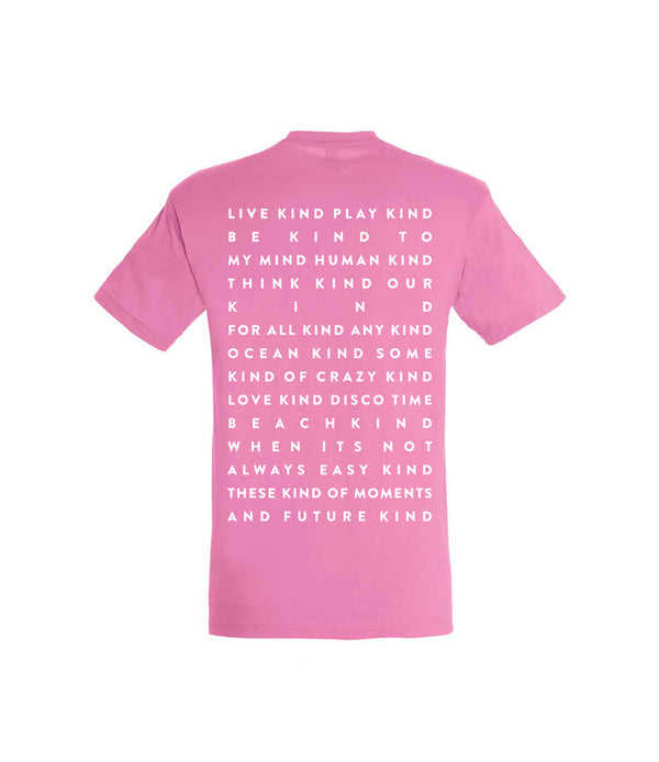 Kids - Live Kind Mantra Pink T Shirt