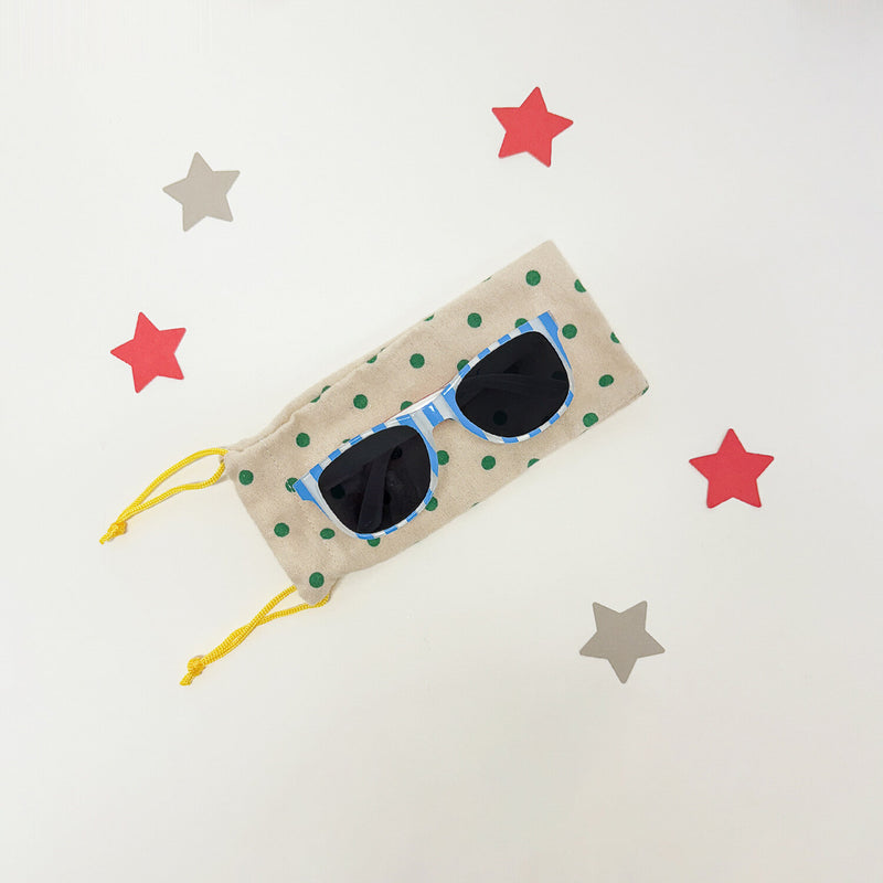 Two Tone Stripy Kids Sunglasses