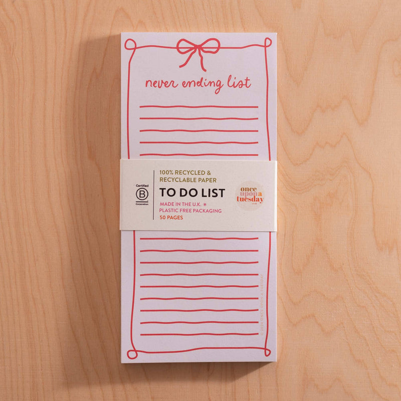 To Do List Pad - Never Ending