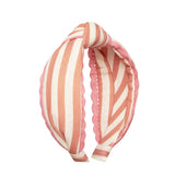 Stripy Scallop Knotted Heaband