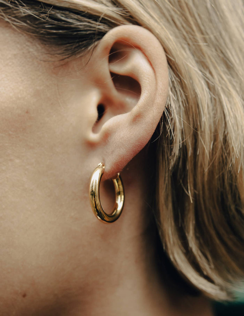 Gold Classic Hoop Earrings