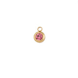 Rounded Gem Stone Jewellery Charm