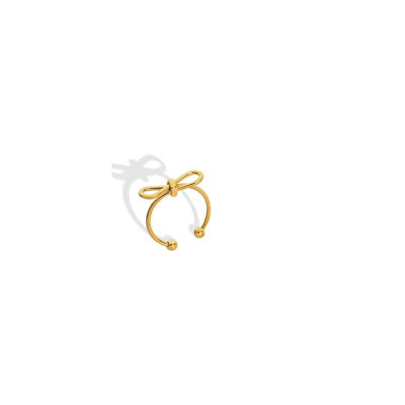 Gold Bow Adjustable Ring