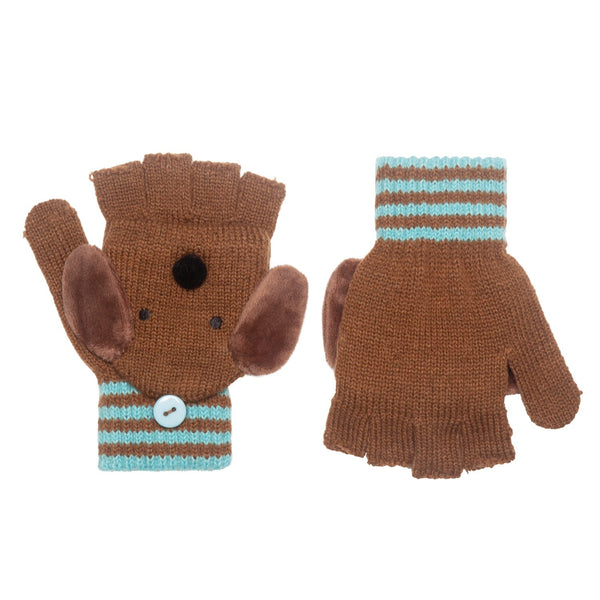 Morris Sausage Dog Knitted Gloves 3-6yr