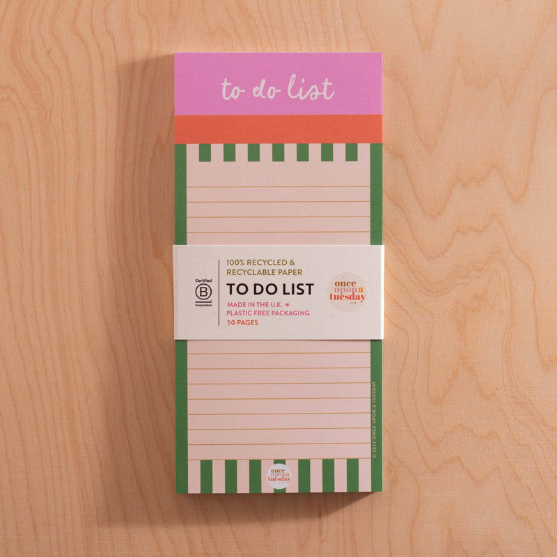 To Do List Pad - Cabana Stripe