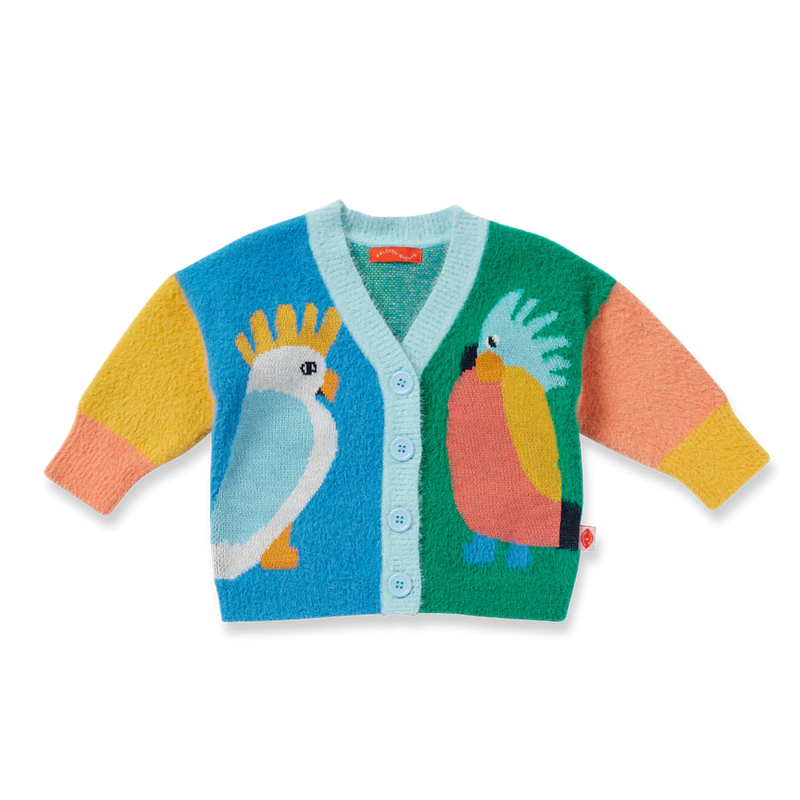 Kid's Knit Cardigan - Flamin' Galahs