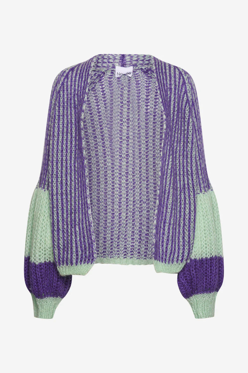 Knit Cardigan - Lilac and Sage